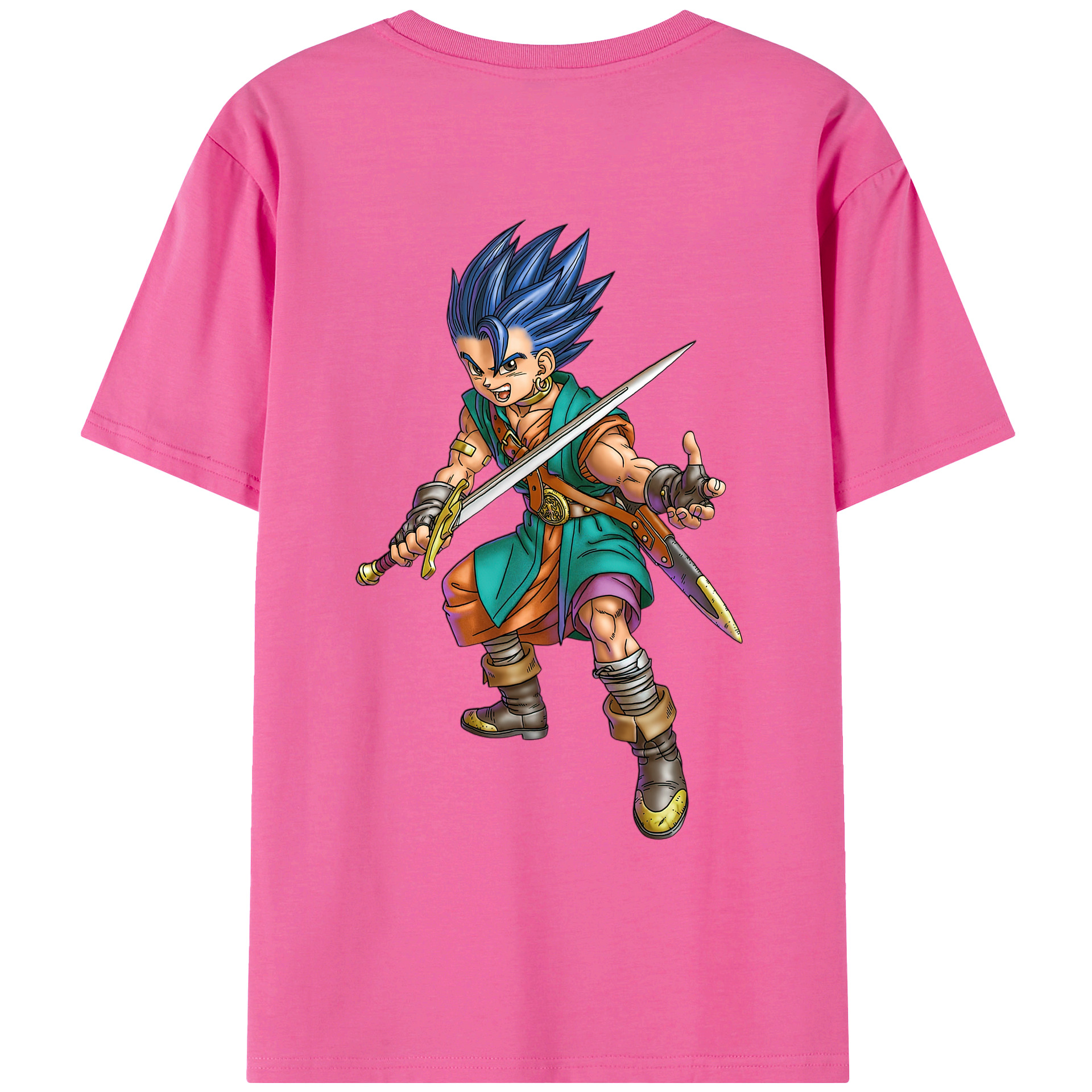 （画像用） ドラゴンクエスト Doragon Kuesuto Dragon Quest レディース半袖Tシャツ(バックプリント)